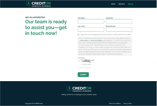 CREDITDR page